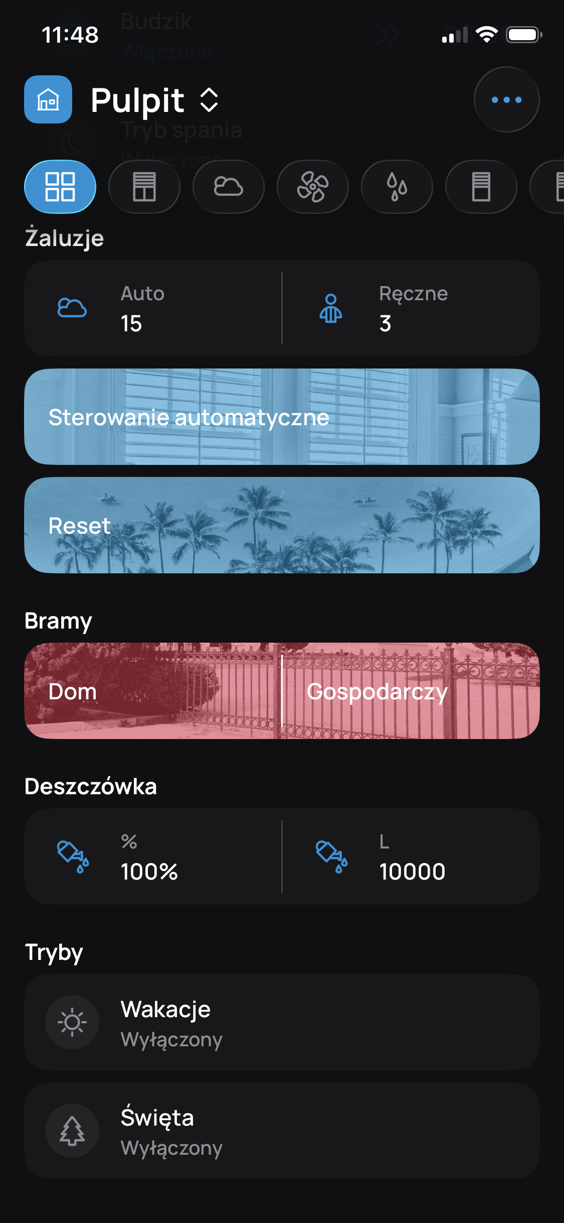 Aplikacja myGrenton na telefonie